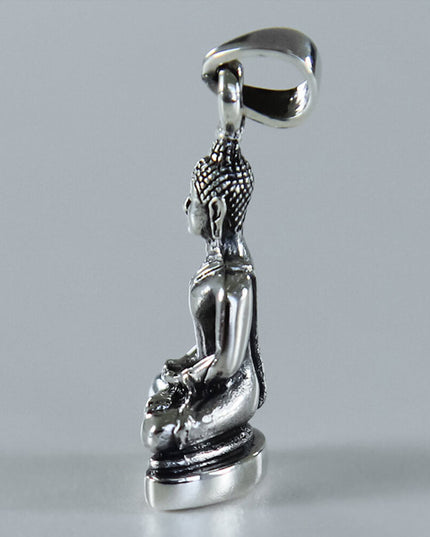 Buddha Pendant – Solid 925 Sterling Silver
