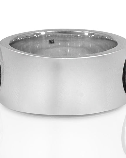 Bottony Ring – Solid 925 Sterling Silver Men’s Statement Band