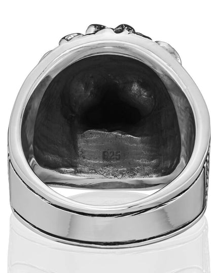 Wild King 925 Sterling Silver Lion Ring – 26mm Wide, Heavy 26–29g, Sizes 7–15, Made in Thailand