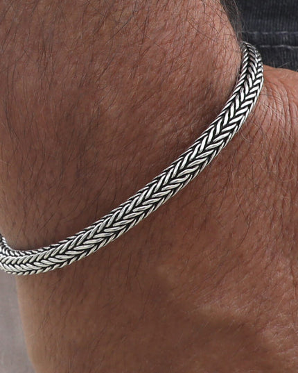 Charming Sterling Silver Bracelet – Solid 925 Toggle Clasp, Unisex, 3.5mm & 5mm (6.5–10”)