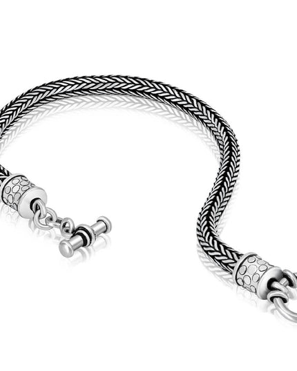 Charming Sterling Silver Bracelet – Solid 925 Toggle Clasp, Unisex, 3.5mm & 5mm (6.5–10”)