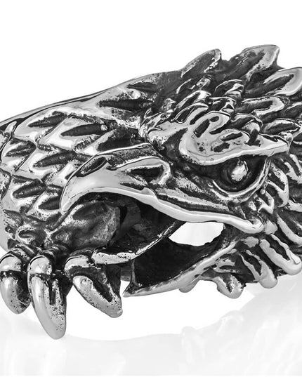 Wild Vulture Eagle Ring – 925 Sterling Silver Men’s Statement Ring, Handmade Symbol of Power & Grace