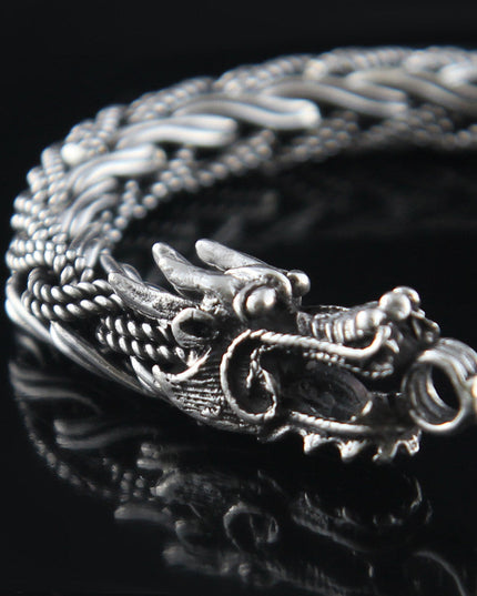 Dragon Chain 925 Sterling Silver Necklace – 5.5mm Thick, Multiple Lengths 18–30", Made in Thailand