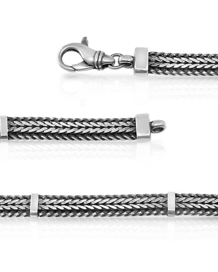 Classic Milan Italian 925 Sterling Silver Bracelet – 6.6mm Wide, Lobster Clasp, Sizes 7–10, Made in Italy