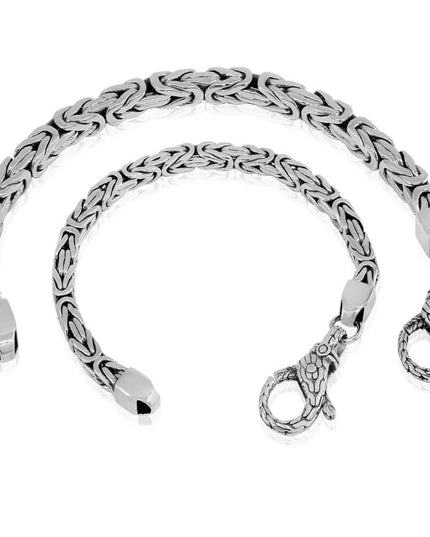 Silver Lobster 925 Sterling Silver Bracelet – 5mm & 7mm Options, Lobster Clasp, Sizes 6" & 6.5", Made in Thailand (Sale)