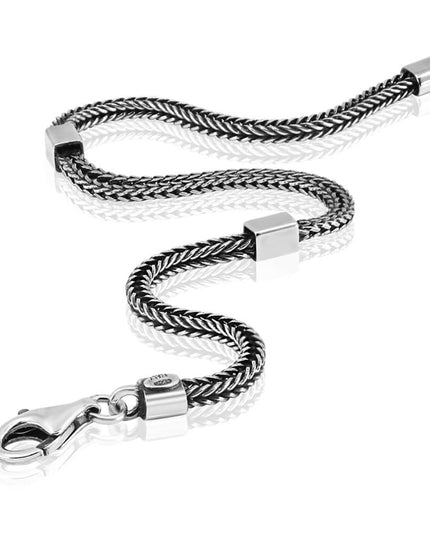 Venice Flow Italian 925 Sterling Silver Bracelet – 2.9mm Wide, Lobster Clasp, Sizes 7–9.5, Made in Italy