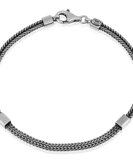 Venice Flow Italian 925 Sterling Silver Bracelet – 2.9mm Wide, Lobster Clasp, Sizes 7–9.5, Made in Italy