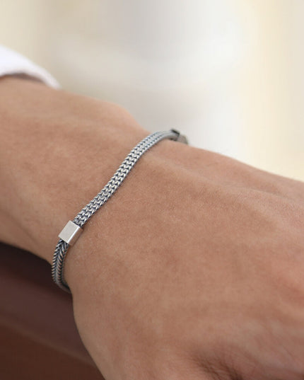 Venice Flow Italian 925 Sterling Silver Bracelet – 2.9mm Wide, Lobster Clasp, Sizes 7–9.5, Made in Italy