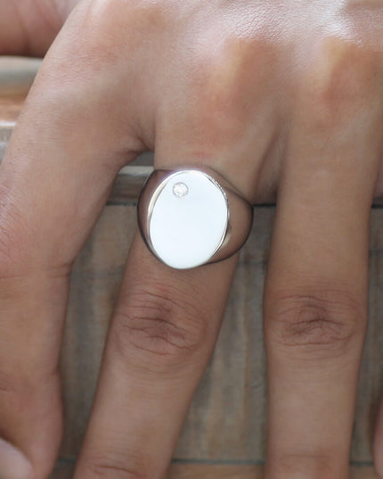 Bianco Ring – Italian 925 Sterling Silver with White Cubic Zirconia