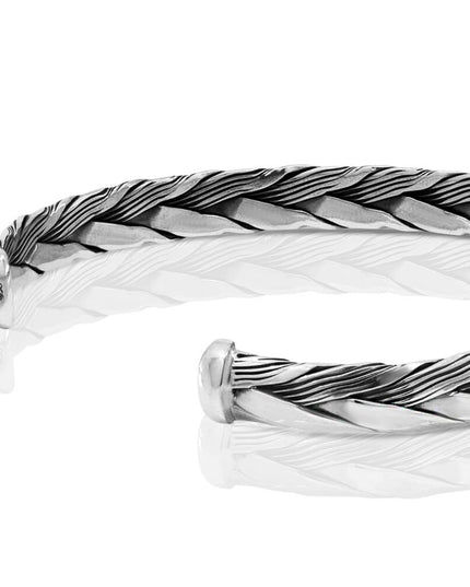 Slim Cuff Bracelet – Solid 925 Sterling Silver Unisex Design