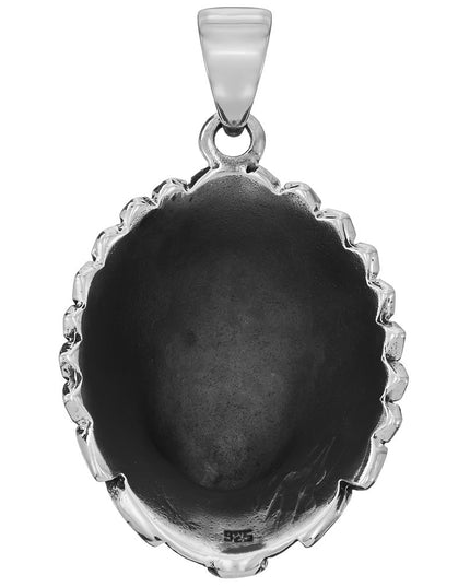 Apache Indian Chief Warrior Pendant – Solid 925 Sterling Silver