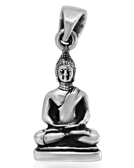 Buddha Pendant – Solid 925 Sterling Silver