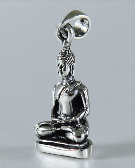 Buddha Pendant – Solid 925 Sterling Silver