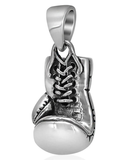 Sterling Silver Boxing Gloves Pendant – Solid 925, One Glove or Two Gloves