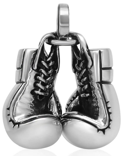Sterling Silver Boxing Gloves Pendant – Solid 925, One Glove or Two Gloves