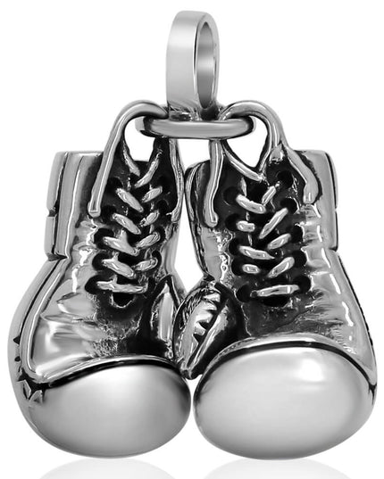 Sterling Silver Boxing Gloves Pendant – Solid 925, One Glove or Two Gloves