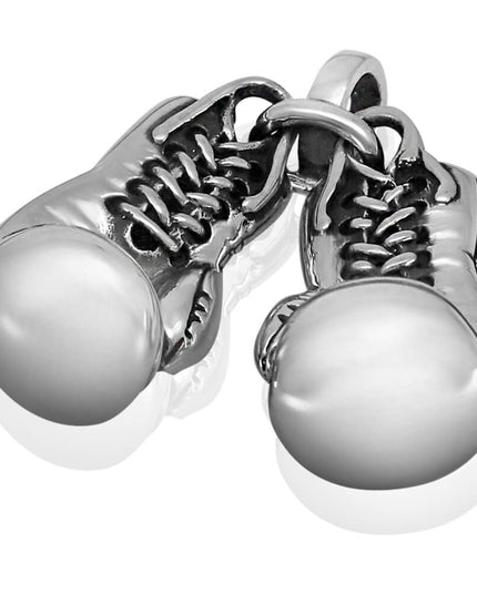 Sterling Silver Boxing Gloves Pendant – Solid 925, One Glove or Two Gloves