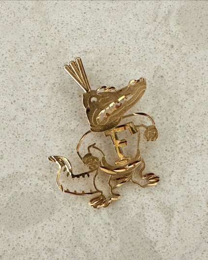Florida Gators Charm – Vintage 14K Gold Football Mascot by Michael Anthony