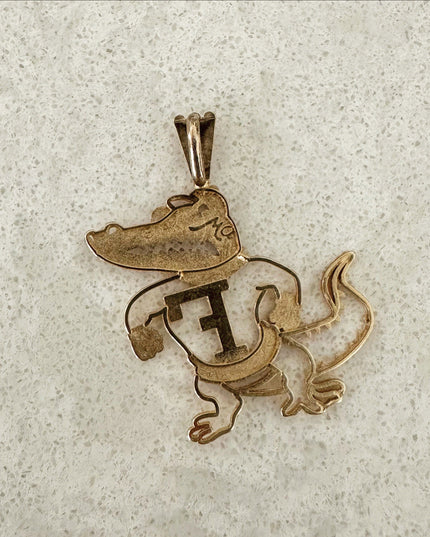 Florida Gators Charm – Vintage 14K Gold Football Mascot by Michael Anthony