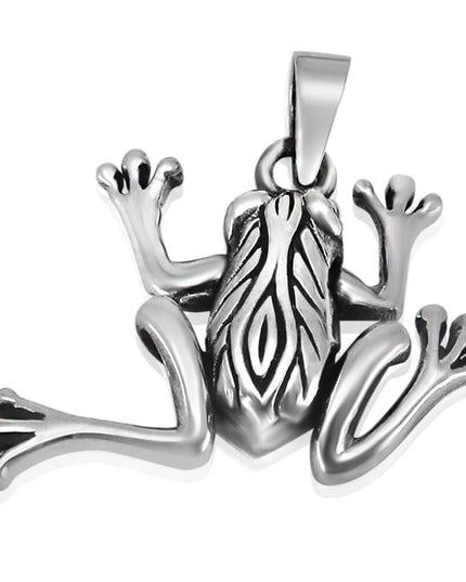 Frog 925 Sterling Silver Pendant – 30x22mm, 5.5g, Made in Thailand