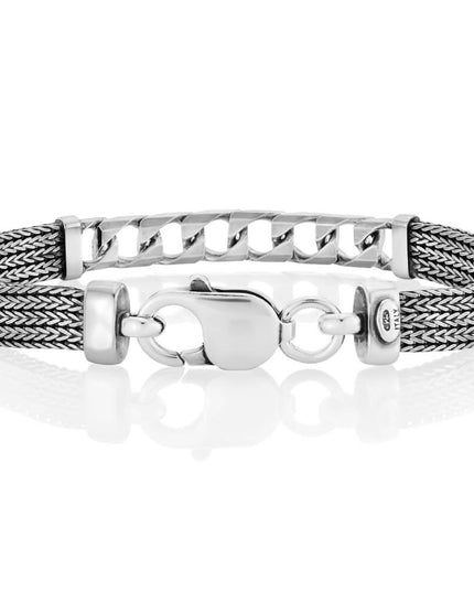 Venice Bridge Italian 925 Sterling Silver Bracelet – 7mm Wide, Lobster Clasp, Sizes 6–10, Made in Italy