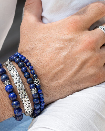 Silver Lightning 925 Sterling Silver Woven Bracelet – 9mm Wide, Double-Lock, Sizes 7.5–10.5, Made in Thailand