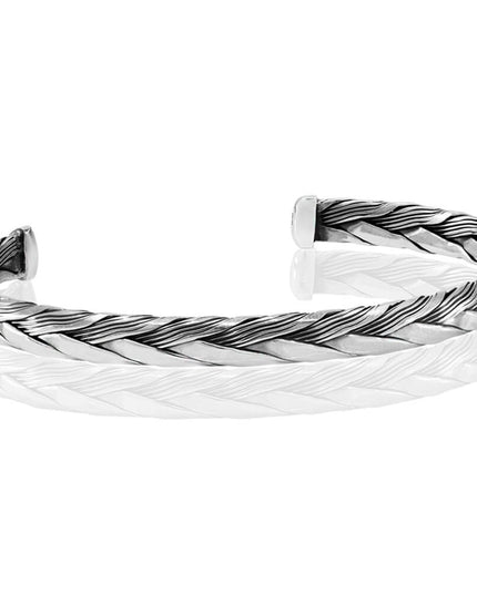 Slim Cuff Bracelet – Solid 925 Sterling Silver Unisex Design