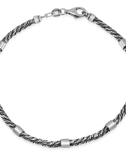 Rimini Style Italian 925 Sterling Silver Bracelet – 2.9mm Lobster Clasp, Made in Italy (7–10 Inch)