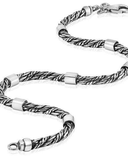 Rimini Style Italian 925 Sterling Silver Bracelet – 2.9mm Lobster Clasp, Made in Italy (7–10 Inch)