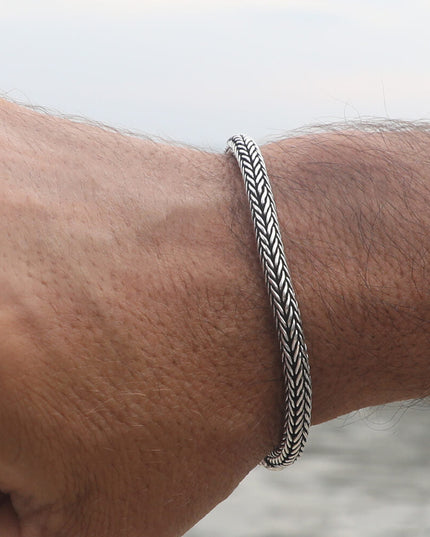 Charming Sterling Silver Bracelet – Solid 925 Toggle Clasp, Unisex, 3.5mm & 5mm (6.5–10”)