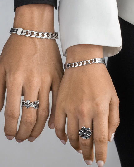 Venice Bridge Italian 925 Sterling Silver Bracelet – 7mm Wide, Lobster Clasp, Sizes 6–10, Made in Italy