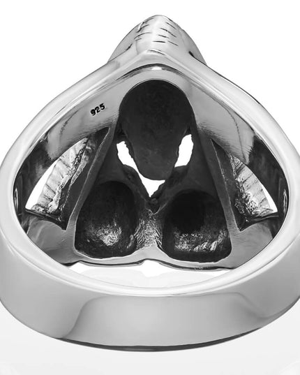 Boxing Gloves Skull Ring – 925 Sterling Silver Biker Jewelry for Men