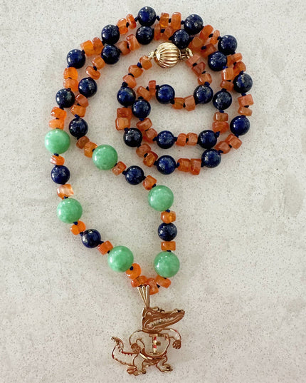 Florida Gators Charm – Vintage 14K Gold Football Mascot by Michael Anthony