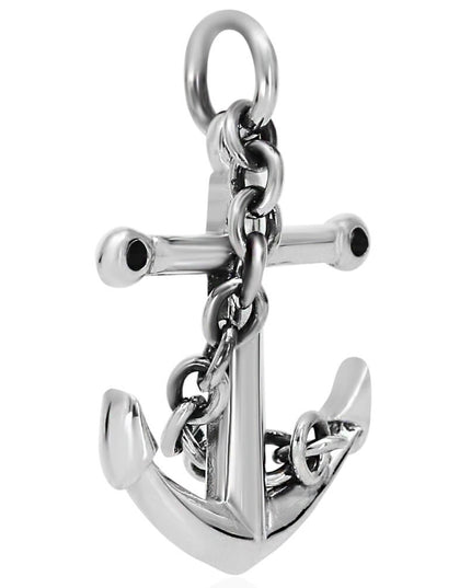 Sterling Silver Anchor Pendant – Solid 925 Nautical Jewelry (33.6mm, 11g)