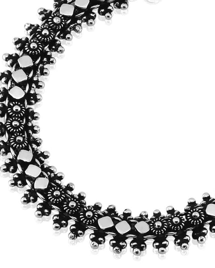 Tribal Anklet – Solid 925 Sterling Silver Adjustable Design