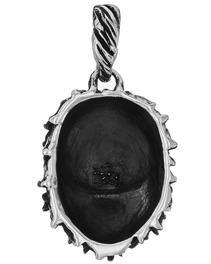 Silver Lion Pendant – 925 Sterling Silver, 24mm x 37mm, Braid/Roman Links/Rimini Chains, Majestic Jewelry