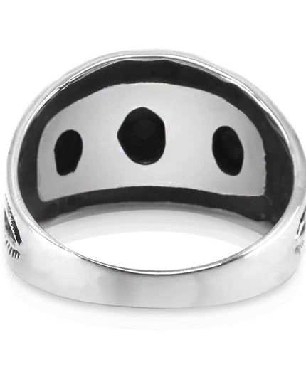 Three Blue Opal Ring – Sterling Silver Women’s Handmade Gemstone Jewelry