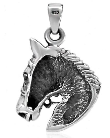 Horse Pendant – Solid 925 Sterling Silver Equestrian Jewelry
