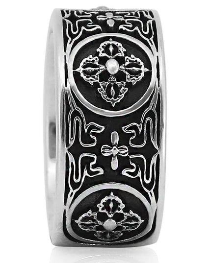 Bottony Ring – Solid 925 Sterling Silver Men’s Statement Band