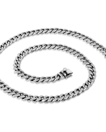 Elegant Chain Necklace – Solid 925 Sterling Silver Heavy Link Chain for Men