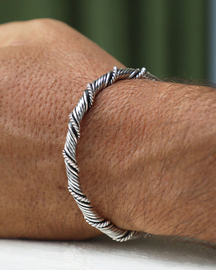 Viking Bracelets Set – Solid 925 Sterling Silver Cuff, 3-Piece Collection (Legacy, Legend, Spirit), Adjustable M–XL, Unisex