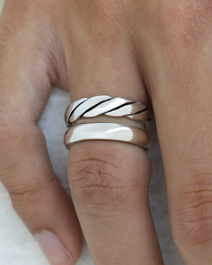 Saturn Ring 925 Sterling Silver Band – 5mm Width, 4–6g, Unisex Sizes 7–15