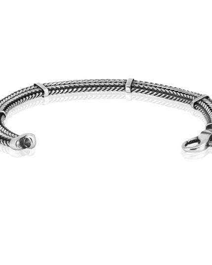 Classic Milan Italian 925 Sterling Silver Bracelet – 6.6mm Wide, Lobster Clasp, Sizes 7–10, Made in Italy