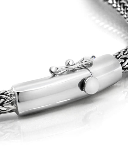 Sterling Lasso Necklace – Solid 925 Sterling Silver Chain for Men