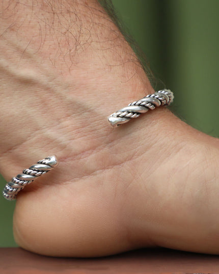 Viking Bracelets Set – Solid 925 Sterling Silver Cuff, 3-Piece Collection (Legacy, Legend, Spirit), Adjustable M–XL, Unisex