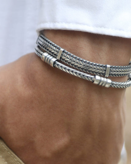 Capri Breeze Italian Sterling Silver Bracelet – Solid 925, 3.4mm, Lobster Clasp (7–10”)