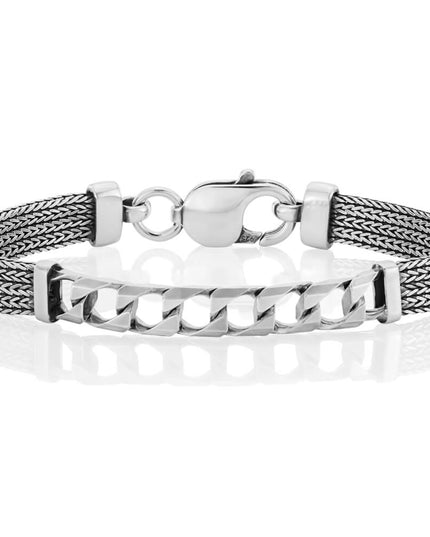 Venice Bridge Italian 925 Sterling Silver Bracelet – 7mm Wide, Lobster Clasp, Sizes 6–10, Made in Italy