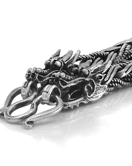 Dragon Chain 925 Sterling Silver Necklace – 5.5mm Thick, Multiple Lengths 18–30", Made in Thailand