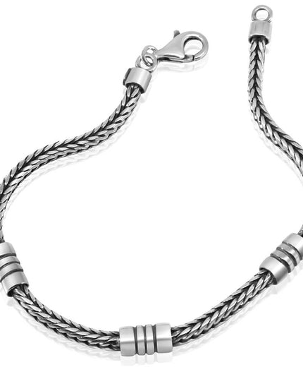 Capri Breeze Italian Sterling Silver Bracelet – Solid 925, 3.4mm, Lobster Clasp (7–10”)
