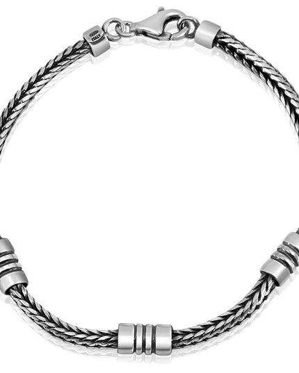 Capri Breeze Italian Sterling Silver Bracelet – Solid 925, 3.4mm, Lobster Clasp (7–10”)